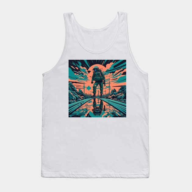 Area 51 art Tank Top by IOANNISSKEVAS